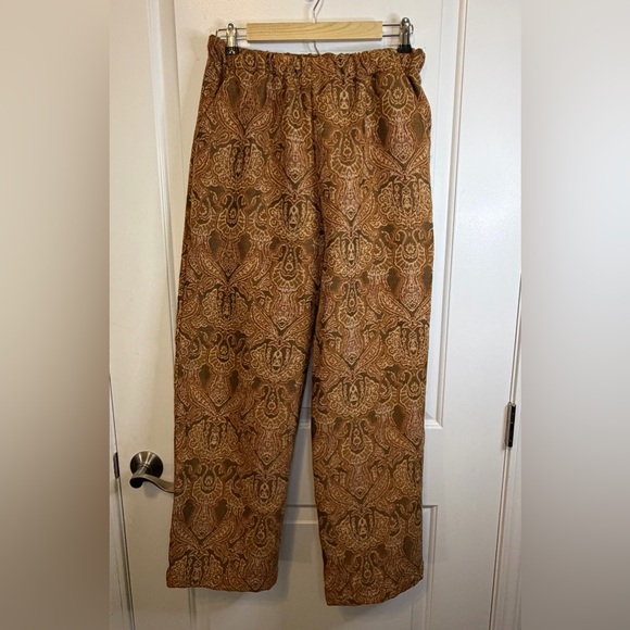 Urban Outfitters Jacquard Beach Pant Retro 70s Vintage Inspired Argyle Print - Picture 2 of 9